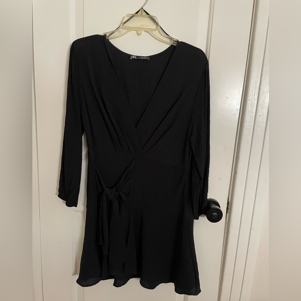 Zara Black dress with side knot